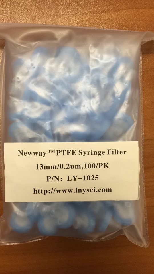NEWWAY TM PTFE syringe Filter 13MM/0.2u