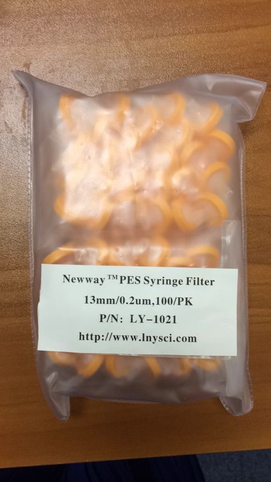NEWWAY TM PES Syringe Filter 13mm/0.2um