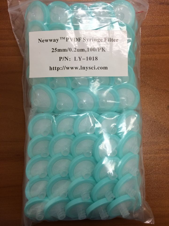 NEWWAY TM PVDF syringe Filter 25mm/0.2um
