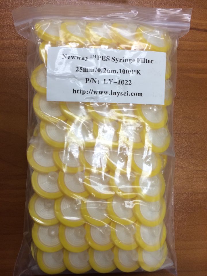 NEWWAY TM PES Syringe Filter 25mm/0.2u
